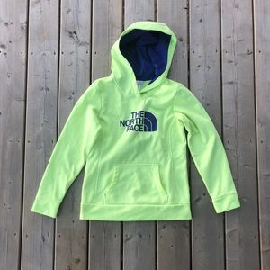 The North Face Yellow and Purple Hoodie Medium